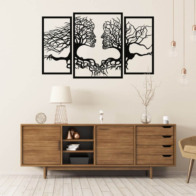 QUADRO DA PARETE LEGNO ALBERO DELLA VITA