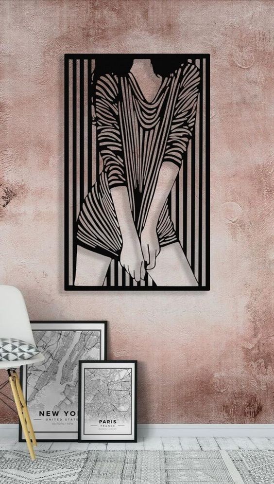 DECORAZIONE DA PARETE LEI . QUADRO MODERNO, DECORZIONE INTERNI.