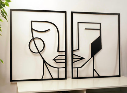Quadro Parete Lui E Lei , Decorazione Moderna Alla Tua Casa , Decorazione