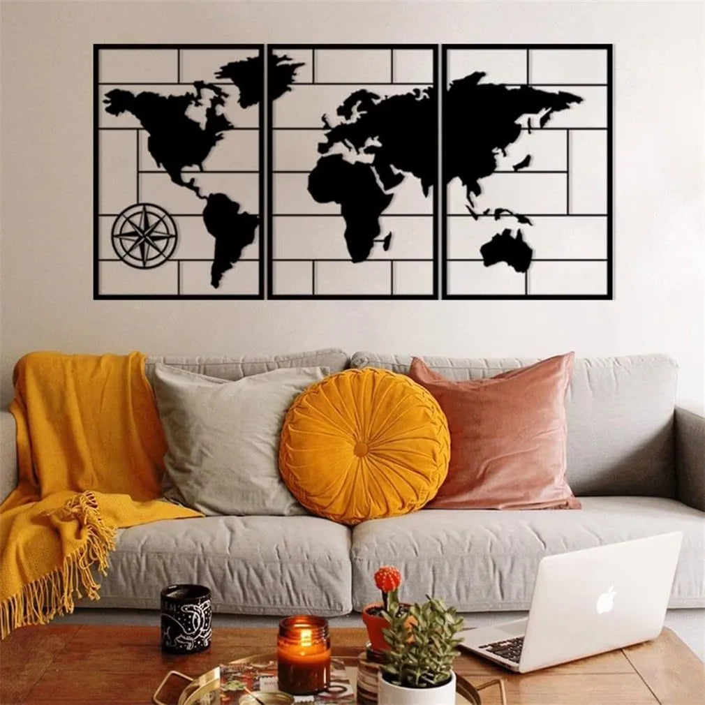 Quadro Parete Mappa Mondo , Decorazione Interna , Decorazione Moderna