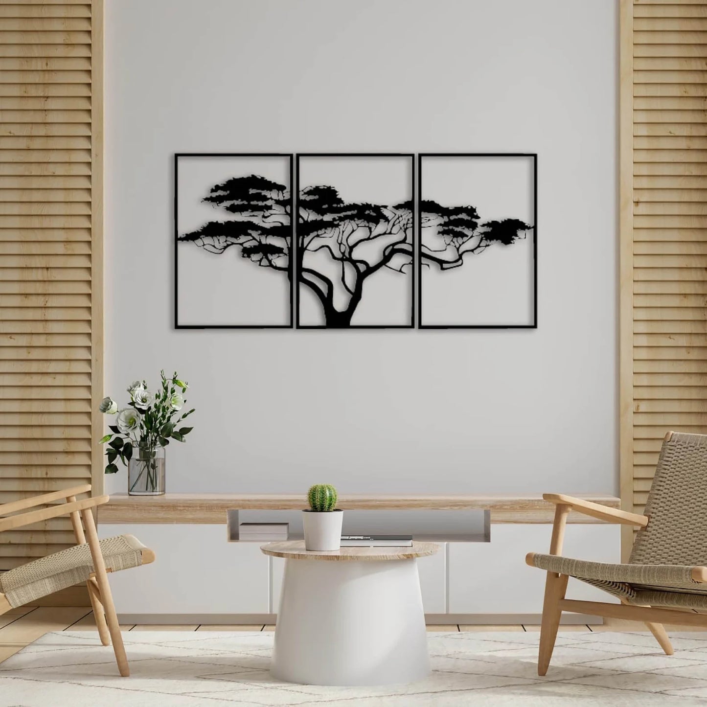 QUADRO DA PARETE LEGNO ALBERO DELLA VITA