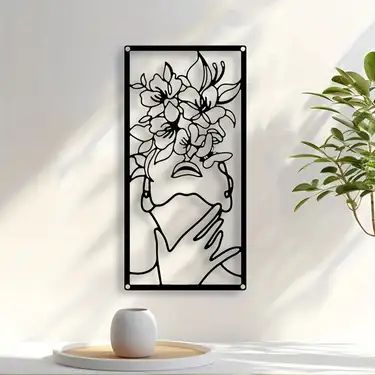 FAYEZ, DECORAZIONE INTERNIM QUADRO MODERNO. LINE ART , DECORAZIONE DA PARETE IN LEGNO